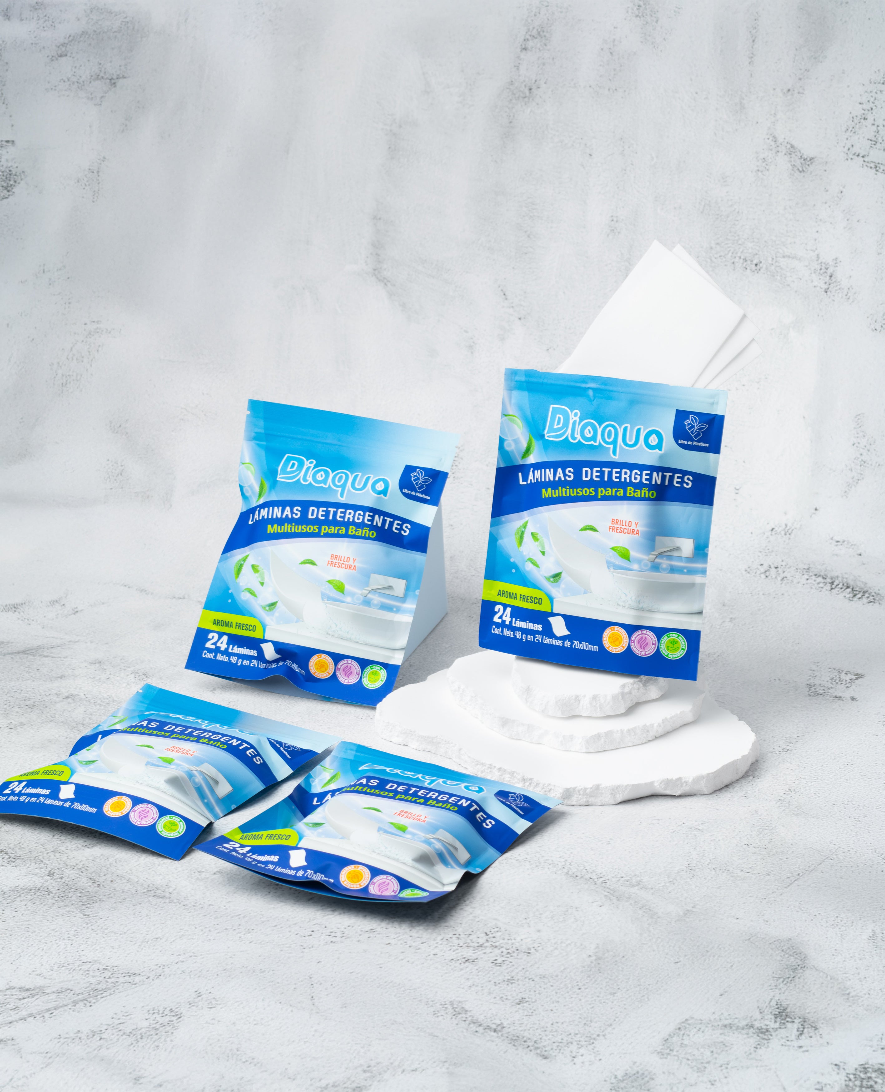 Láminas detergentes Multiusos para Baño